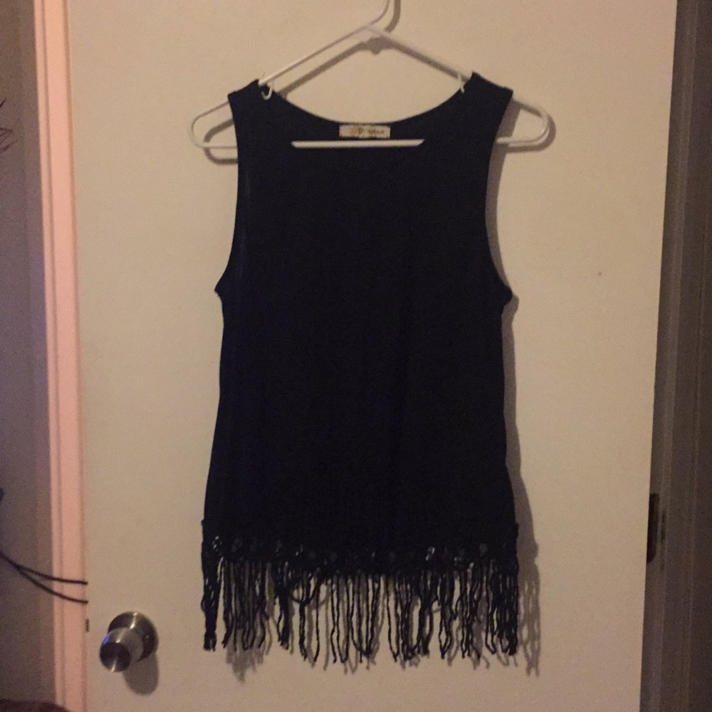 Black tank top